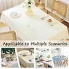 Treer PVC Oilcloth Tablecloth, Water-Resistant and Wipeable, Green, 140 x 140 cm view 4