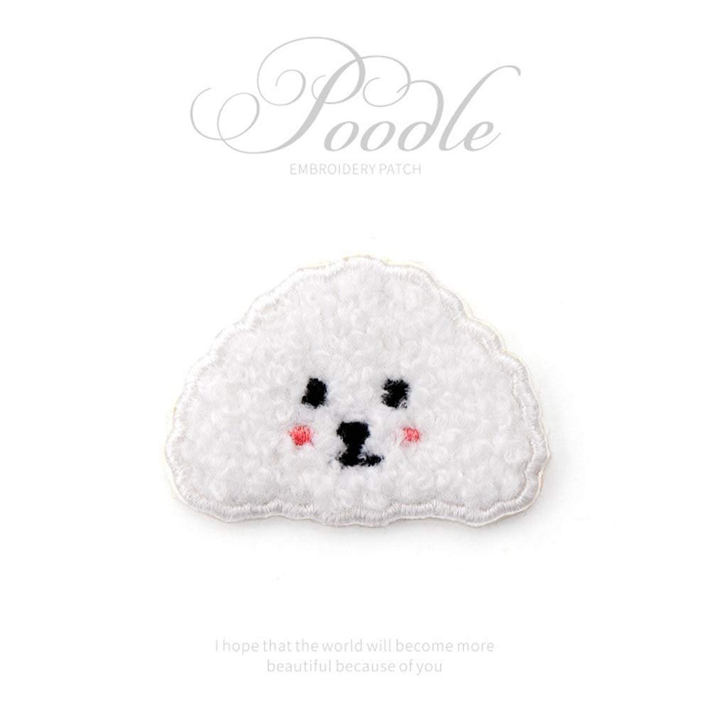 Embroidered Patches, Plush, Dog, Sheep, Iron-On
