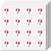 CREATCABIN 128 Pcs Waterproof Question Mark Stickers view 1