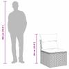 vidaXL 8-Piece Outdoor Sofa Set, 7-Seater, Gray Poly Rattan view 4