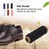 Wear-Resistant 150D/16 Flat Waxed Thread for Hand Sewing Leather, 50m (BLACK) view 2