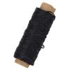 Wear-Resistant 150D/16 Flat Waxed Thread for Hand Sewing Leather, 50m (BLACK) view 3