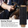 Wear-Resistant 150D/16 Flat Waxed Thread for Hand Sewing Leather, 50m (BLACK) view 4