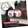 IMIKEYA 6-Piece Acrylic Divination Dice Set, Portable, Smoothly Polished, White Bagua Dice view 2
