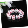 IMIKEYA 6-Piece Acrylic Divination Dice Set, Portable, Smoothly Polished, White Bagua Dice view 3