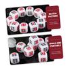 IMIKEYA 6-Piece Acrylic Divination Dice Set, Portable, Smoothly Polished, White Bagua Dice view 4