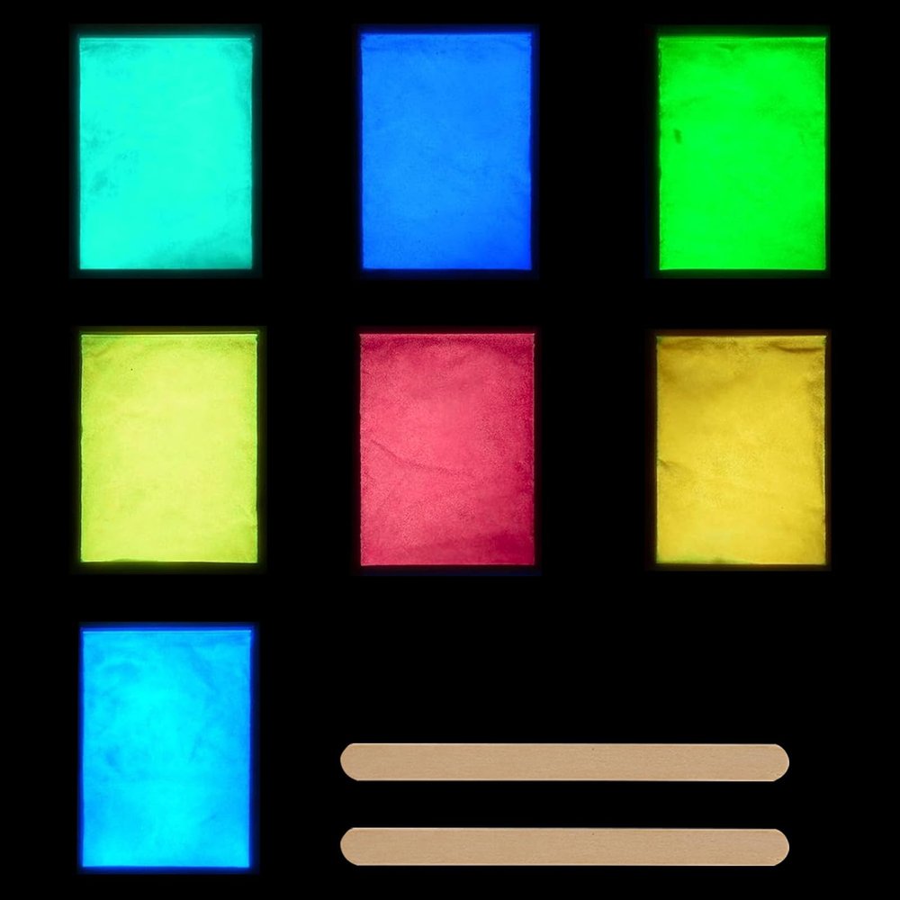 Nurila 7 Color Glow in the Dark Epoxy Resin Pigment