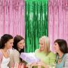 Pink Green Glitter Curtain Set view 4