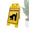 Funny Cat Vomit Sign - Black Cat Warning Decor view 1