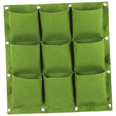 HEMOTON Green Vertical Hanging Planter for Plants and Flowers