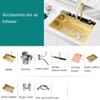 CAFIEDR Stainless Steel Workstation Kitchen Sink with Digital Display and Pull-Out Faucet view 2