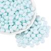 PONABEADIY 1 Box 200 pcs 8mm Light Blue Rondelle Glass Beads view 1