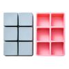 2-Piece Silicone Chocolate Mold Set with 6 Cube Shapes view 1