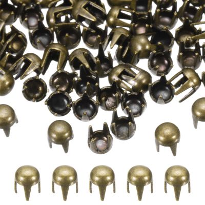 PATIKIL 2.5mm Round Dome Rivets - 90 Pack