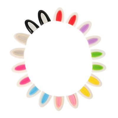 Sosoport 9 Pairs Small Bunny Ear Hairpins
