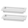 DECOMELODY 2-Piece Hidden Space-Saving Recessed Handles for Cabinets and Sliding Doors, Durable and Modern view 1