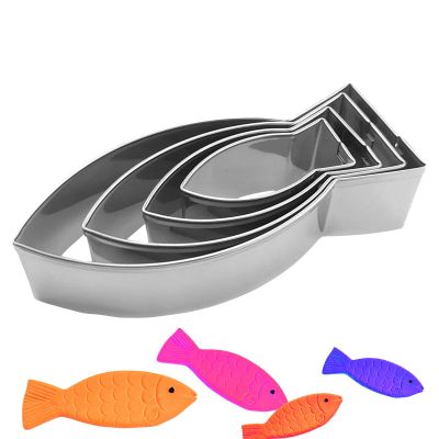 Stainless Steel Fish Cookie Cutter Set