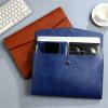 PU Leather Document Folder, 33 x 24 cm, Yellowish Brown view 3