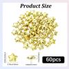PONABEADIY 1 Box 60 Golden Star Acrylic Glitter Beads view 2