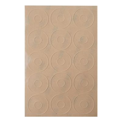 Quilt Ruler Grip Stickers - 30 Silicone Rings, Transparent Adhesive Circles