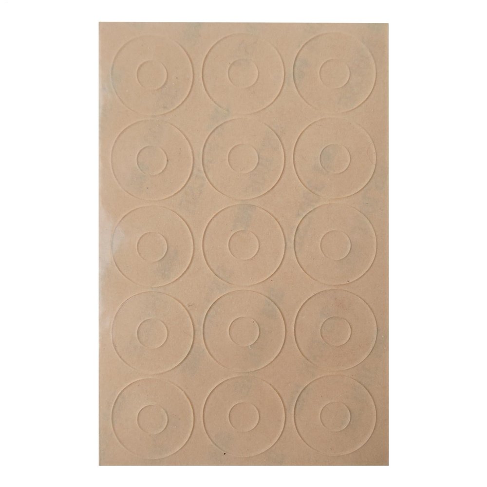 Quilt Ruler Grip Stickers - 30 Silicone Rings, Transparent Adhesive Circles