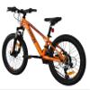 Keskin HT MTB1 20" Kids' Mountain Bike, 21-Speed, 2.35" Air Tires, Disc Brakes, Aluminum Frame, Orange view 3