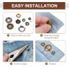 PATIKIL 90 Pcs Round Dome Rivets, Gold 2mm view 4