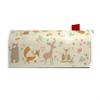 banjado American Mailbox with Forest Animals Design, White, 51 × 22 × 17 cm view 4