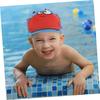 ifundom 4-Pack Fabric Swim Caps for Kids, Crab, Unicorn, Mermaid and Whale Designs view 4