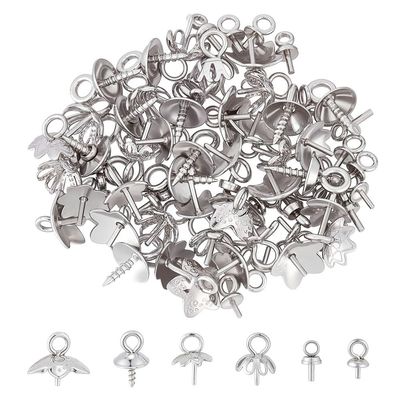 CRAFTYMELODY 72-Piece Stainless Steel Headpins Set