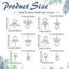CRAFTYMELODY 72-Piece Stainless Steel Headpins Set view 2