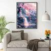 DPHERO DIY Pink Flower Diamond Painting Kit view 2
