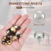 PATIKIL 90 Pcs Round Dome Rivets, Metal 4-Prong Studs view 2