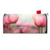 banjado American Mailbox – Tulips Design, 51 x 22 x 17 cm, Black Powder-Coated Steel view 4