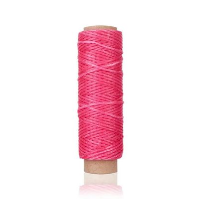FBANULPEX Waxed Polyester Sewing Thread, 30 m/Roll, Red (Rose Red)