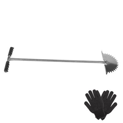 INOOMP Manual Half-Moon Lawn Edger with Long Handle