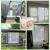 Flycn Magnetic Screen Door, 330 x 220 cm, Double-Door Magnetic Insect Curtain, White view 4