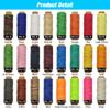 FBANULPEX Polyester Sewing Thread, Flat Waxed Cord, No. 4 Natural, 12 m view 2