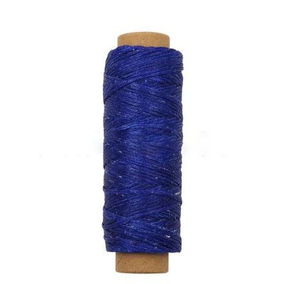 FBANULPEX Flat Waxed Polyester Sewing Thread, Navy No. 2, 12 m