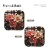 Printed Leather Desk Tray with Peony Design view 2