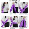 Aerial Yoga Towel Hammock with Nylon Fabric and Durable Hanging Hardware view 2