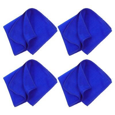 4-Piece Fiber Cleaning Cloth Set, Blue Paint Cloth