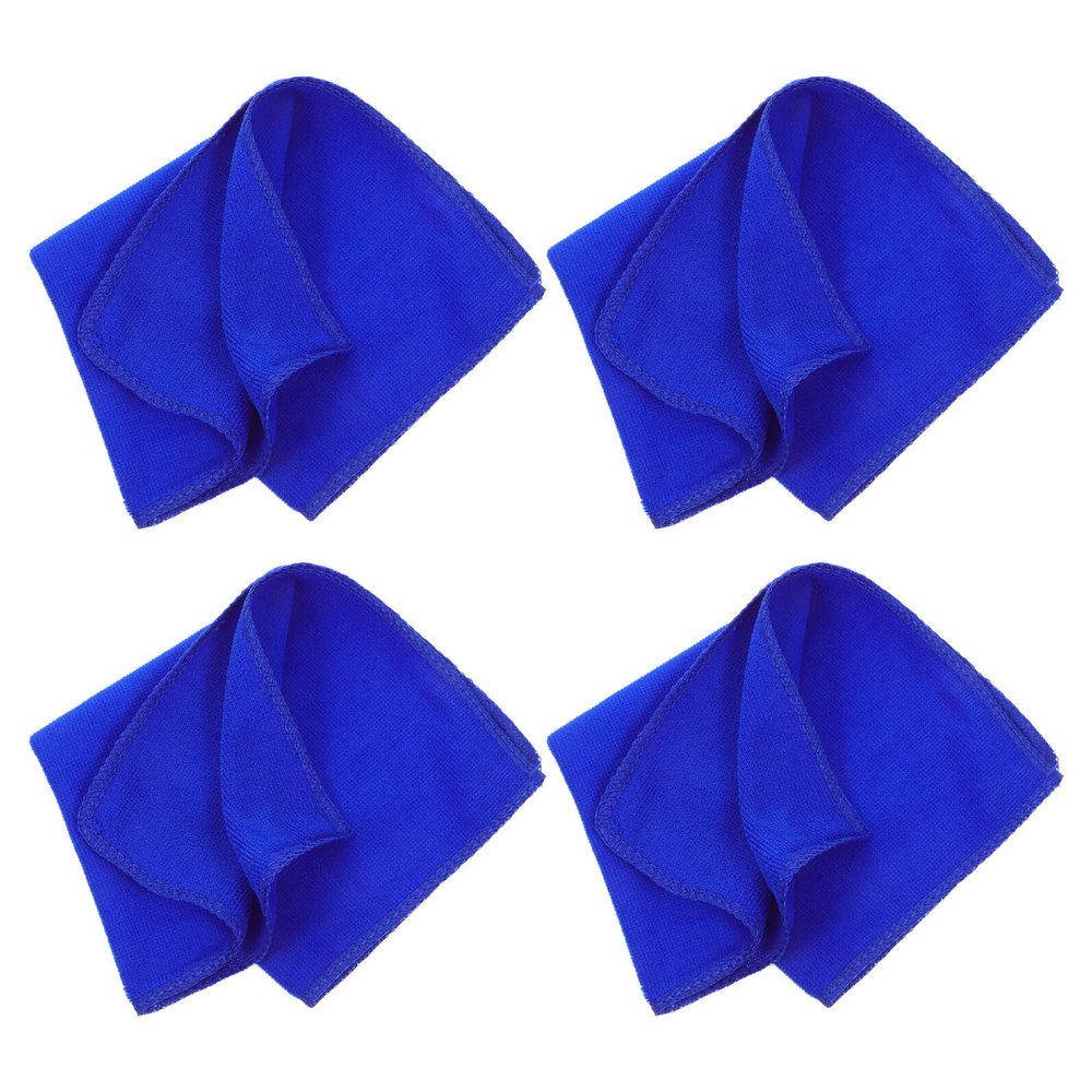 4-Piece Fiber Cleaning Cloth Set, Blue Paint Cloth