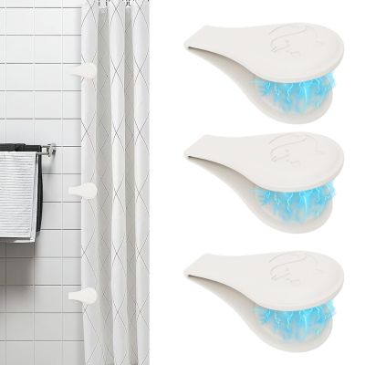 3-Pack Silicone Shower Splash Guard Clips