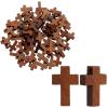 msymsyu Wooden Cross 60 pcs 21x14x5mm view 1