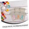 PRETYZOOM 6 Reusable Jute Gift Bags with Drawstring - Cute Easter Bunny Design view 3