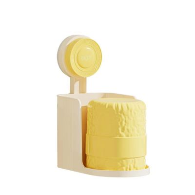 BIVVI Suction Cup Toothbrush Holder with Rinse Cup