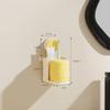 BIVVI Suction Cup Toothbrush Holder with Rinse Cup view 2