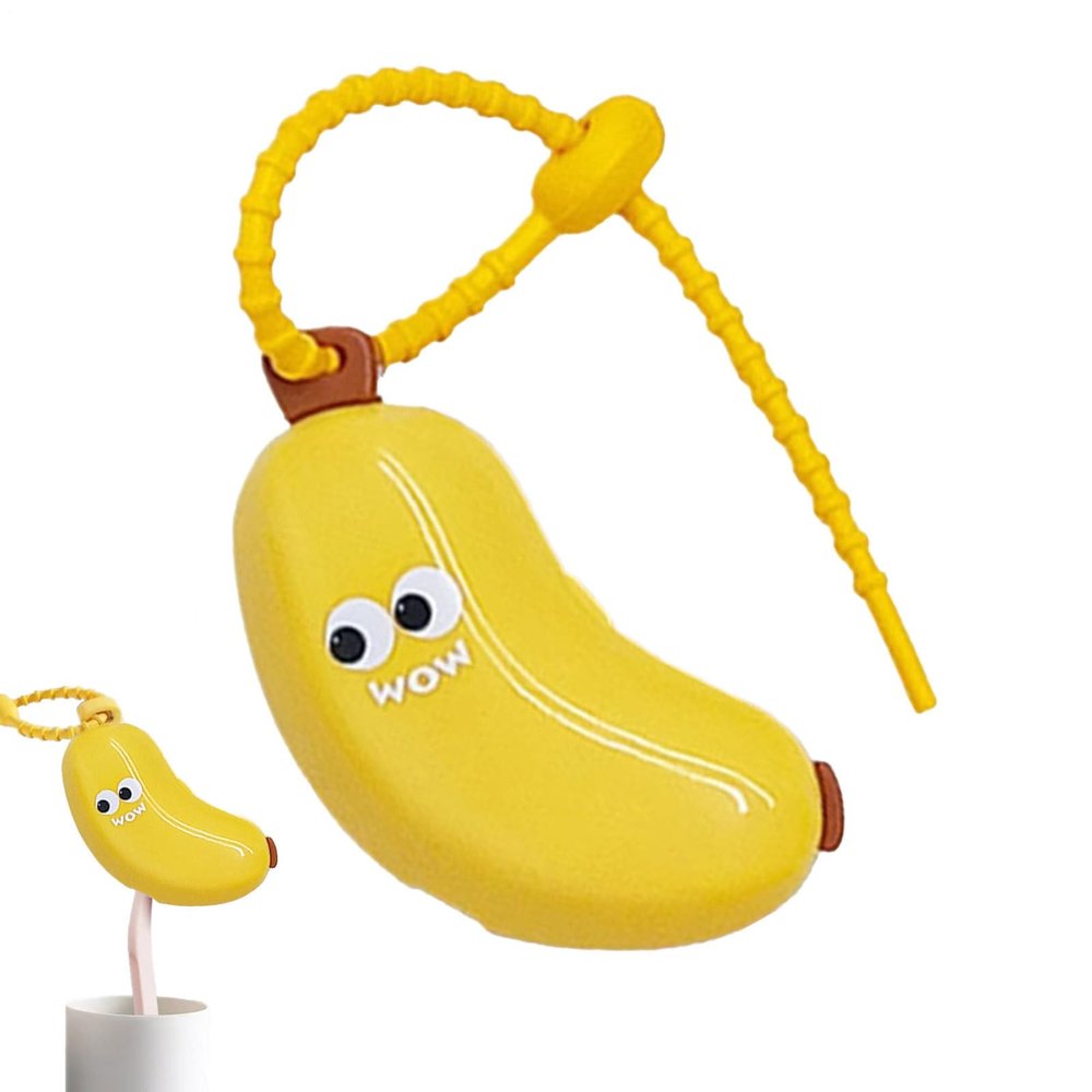 Portable Banana-Shaped Toothbrush Cover