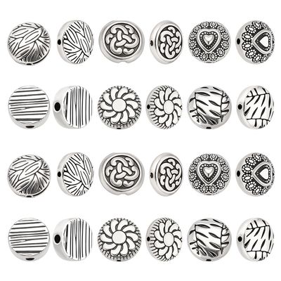 CRAFTYMELODY 60 pcs Tibetan Spacer Beads